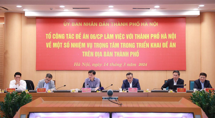 Toàn cảnh phiên họp - Ảnh: UBND TP Hà Nội 