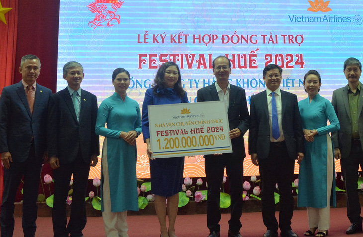 Tổng Công ty Hàng không Việt Nam - Vietnam Airlines sẽ là nhà vận chuyển chính thức của Fetival Huế 2024 - Ảnh: ANH VIỆT