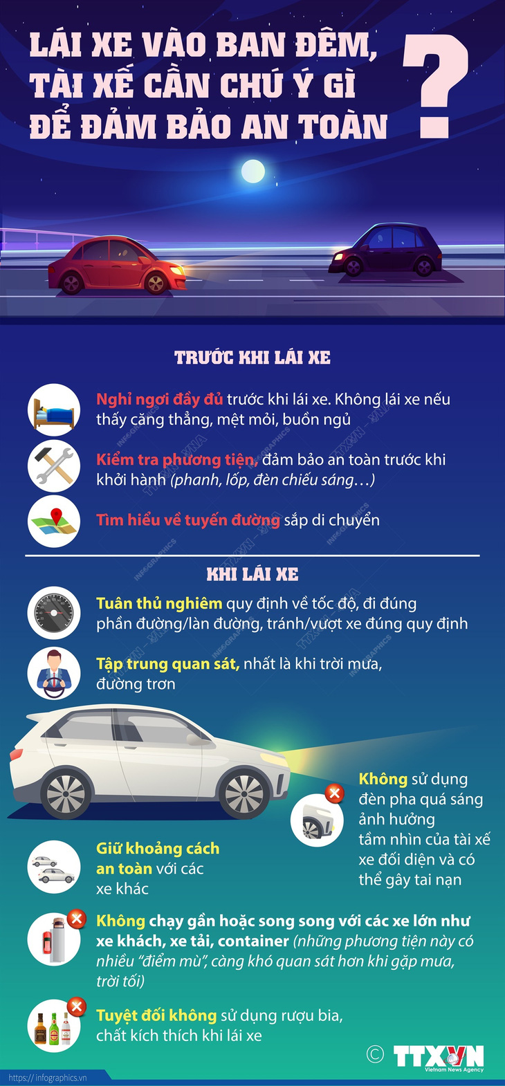 Lái xe ban đêm, tài xế cần chú ý gì để đảm bảo an toàn- Ảnh 1.