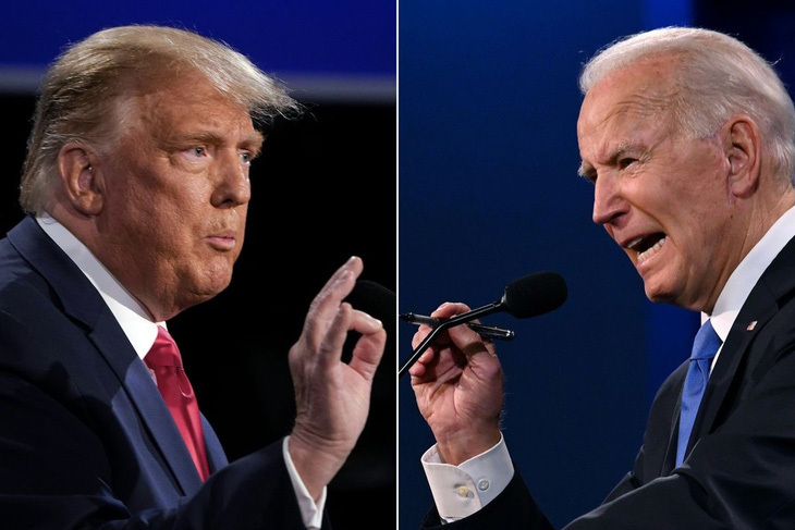 Bầu cử tổng thống Mỹ 2024 sẽ là cuộc tái đấu giữa ông Donald Trump (trái) và ông Joe Biden - Ảnh: Vox