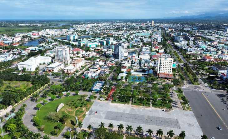 Tỉnh Quảng Nam phấn đấu đến năm 2050 trở thành thành phố trực thuộc trung ương. Trong ảnh là đô thị Tam Kỳ - Ảnh: LÊ TRUNG