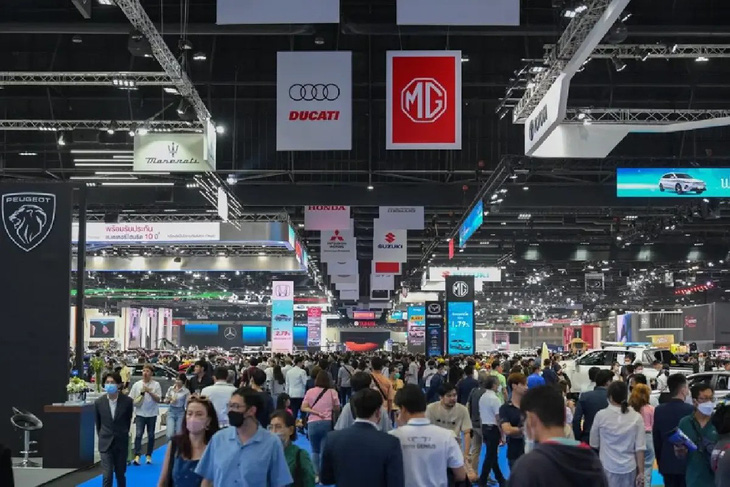 Trước đây triển lãm Bangkok International Motor Show đón tối đa 1,9 triệu lượt khách tham quan, tuy nhiên sau COVID-19 các kỳ sự kiện gần đây mới hồi phục tới ngưỡng hơn 1 triệu lượt tham quan - Ảnh: Bangkokbiz