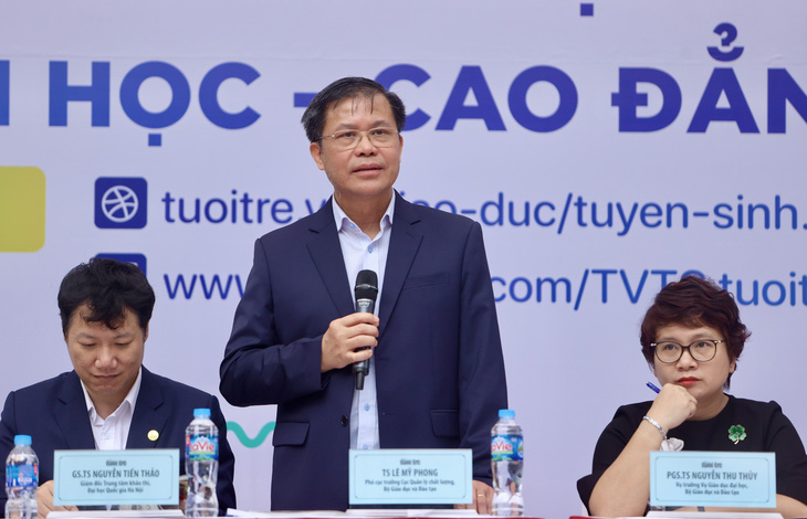 TS Lê Mỹ Phong, phó cục trưởng Cục Quản lý chất lượng, Bộ GD-ĐT - Ảnh: NGUYỄN KHÁNH