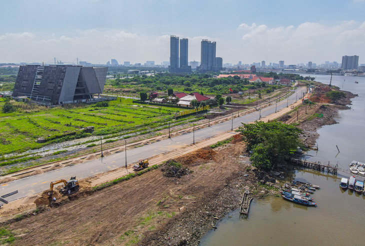 Bờ sông Sài Gòn phía Thủ Thiêm thay đổi rực rỡ- Ảnh 3.