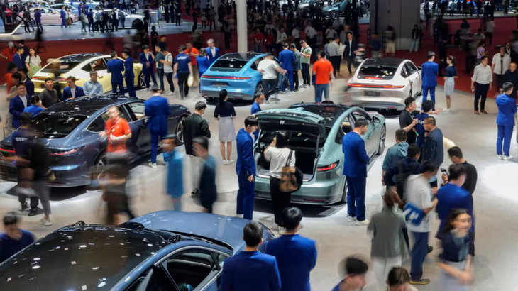 Thị trường xe điện Trung Quốc dự kiến chiếm 50% thị phần xe bán ra từ giai đoạn quý 3 năm nay trở đi - Ảnh: Reuters