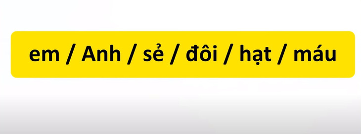 Thử tài tiếng Việt: Sắp xếp các từ sau thành câu có nghĩa (P38)- Ảnh 3.