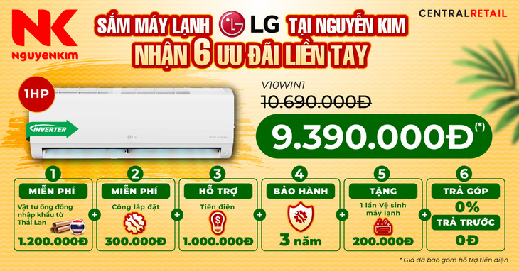 Nhận ngay 6 đặc quyền khi mua máy lạnh LG tại Nguyễn Kim- Ảnh 1.
