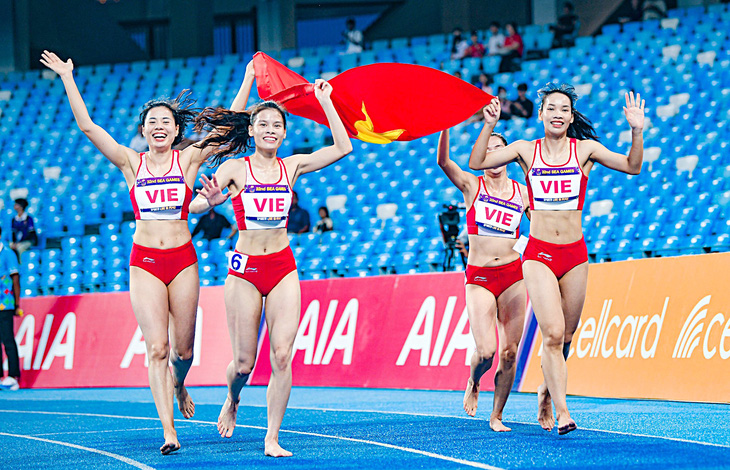 Điền kinh Việt Nam hy vọng có vé đến Olympic Paris nội dung 4x400m tiếp sức nữ - Ảnh: NAM TRẦN