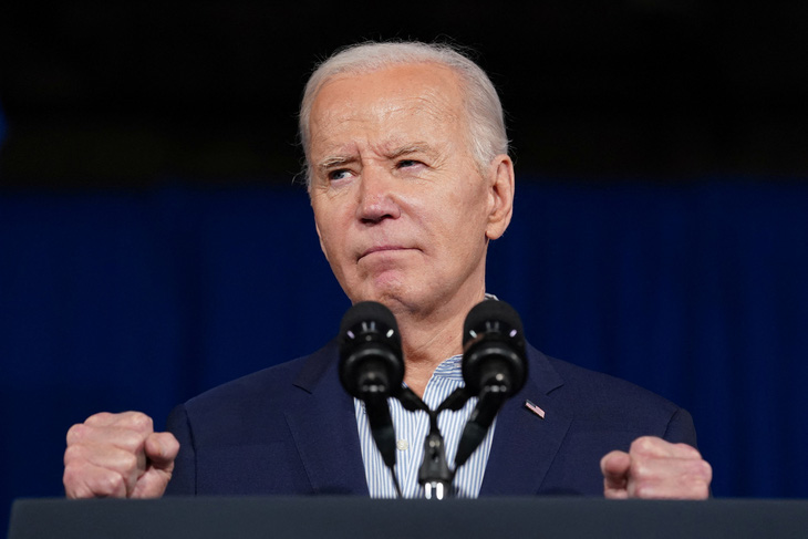 Tổng thống Mỹ Joe Biden ở Nevada ngày 19-3 - Ảnh: REUTERS