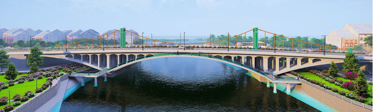 Giải nhất phương án thiết kế cầu Bình Thủy, quận Bình Thủy, TP Cần Thơ - Ảnh: Sở Giao thông vận tải cung cấp
