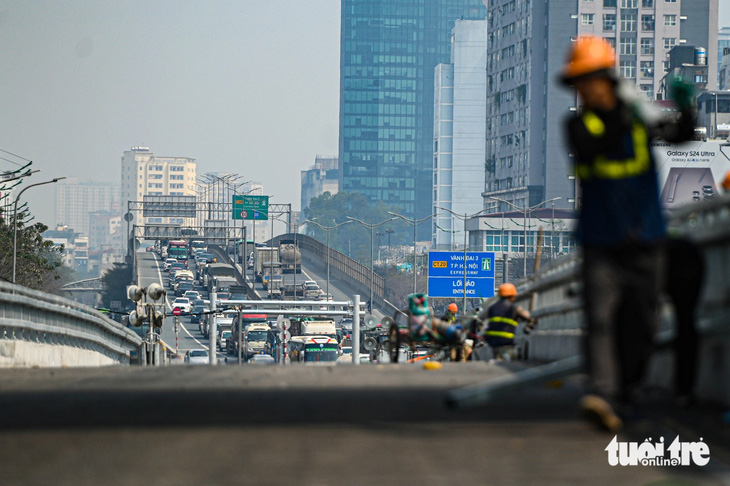 Hai nhánh cầu vượt trăm tỉ ở Hà Nội trước ngày thông xe- Ảnh 3.