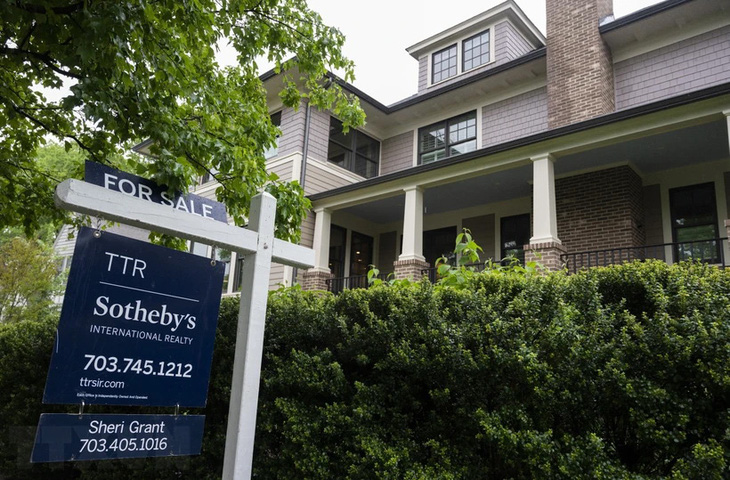 Một ngôi nhà được rao bán tại Virginia, Mỹ - Ảnh: AFP/TTXVN