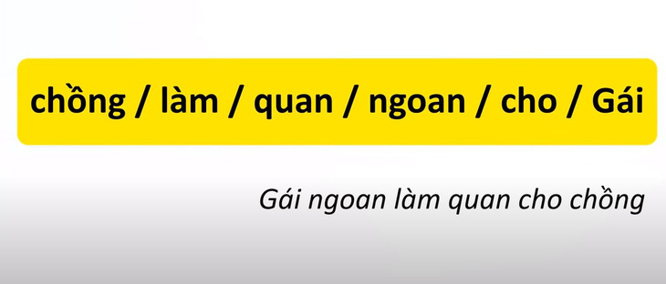 Thử tài tiếng Việt: Sắp xếp các từ sau thành câu có nghĩa (P40)- Ảnh 2.