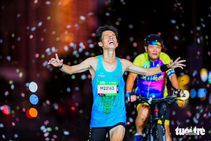 Vận động viên tranh tài tại Cuộc thi marathon quốc tế Đà Nẵng 2023 - Ảnh: TL