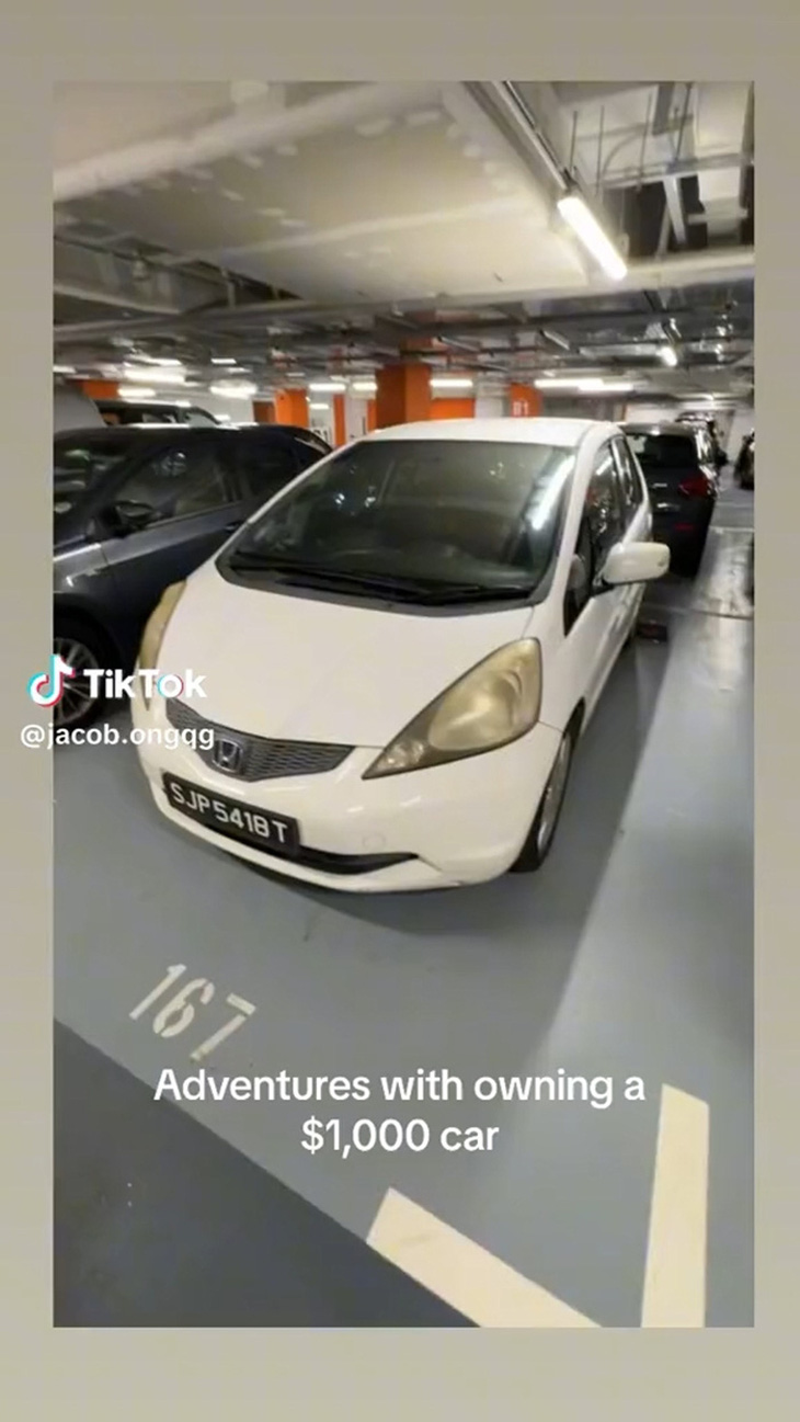 Chiếc ô tô có giá 1.000 USD - Ảnh: Jacob Ong/TikTok