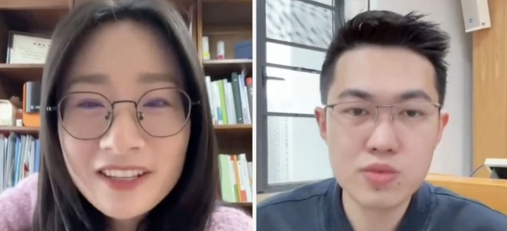Hai vợ chồng còn được Đài truyền hình trung ương Trung Quốc (CCTV) phỏng vấn vì cách dỗ con 