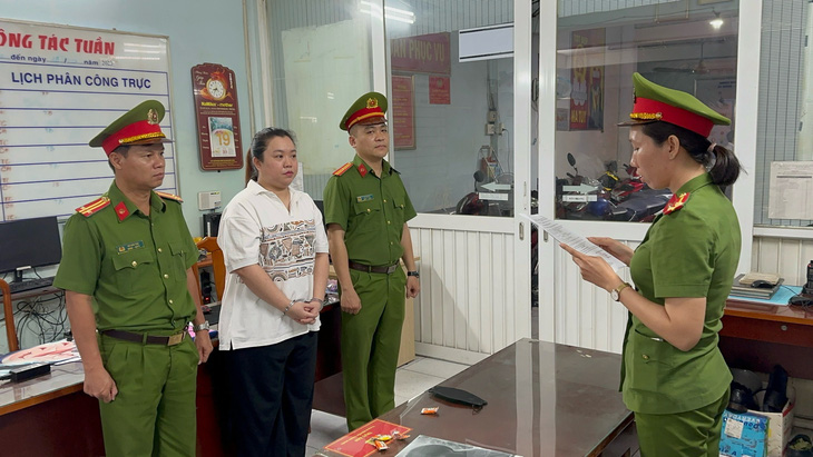 Nguyễn Phương Thanh lúc bị bắt - Ảnh: Công an cung cấp