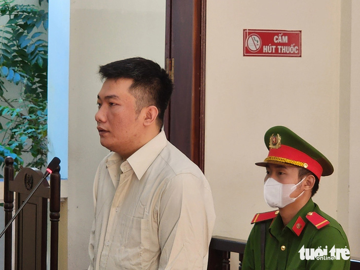 Nguyễn Văn Lâm tại phiên tòa xét xử sơ thẩm - Ảnh: HOÀI THƯƠNG