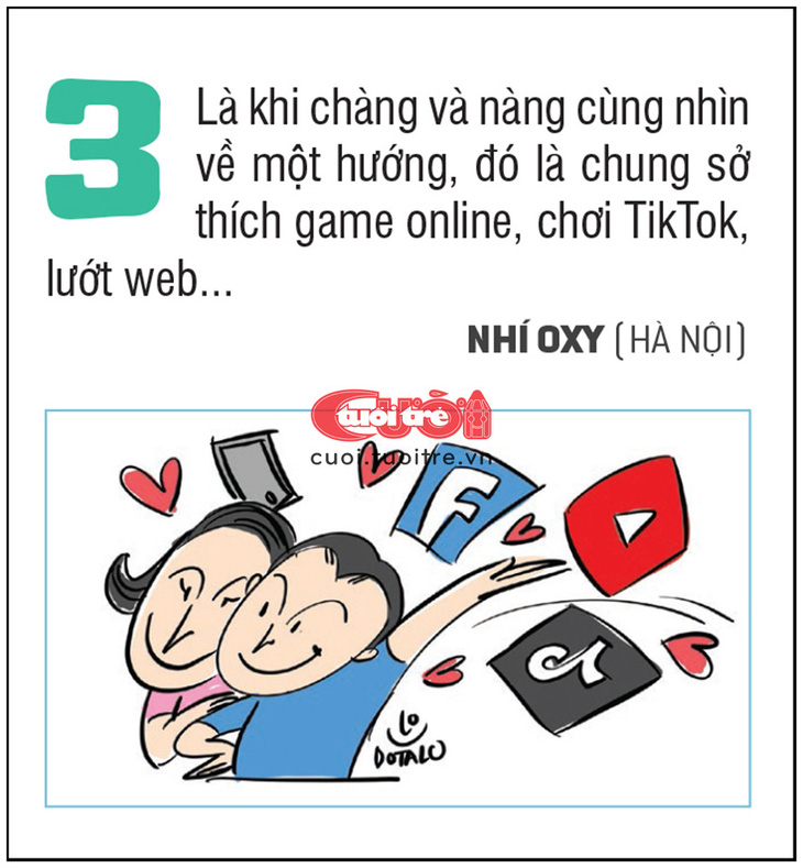 Là khi chàng và nàng cùng nhìn về một hướng...