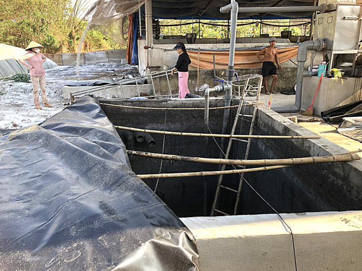 Hầm biogas nơi 3 người tại Đồng Nai gặp nạn - Ảnh: MINH ĐĂNG