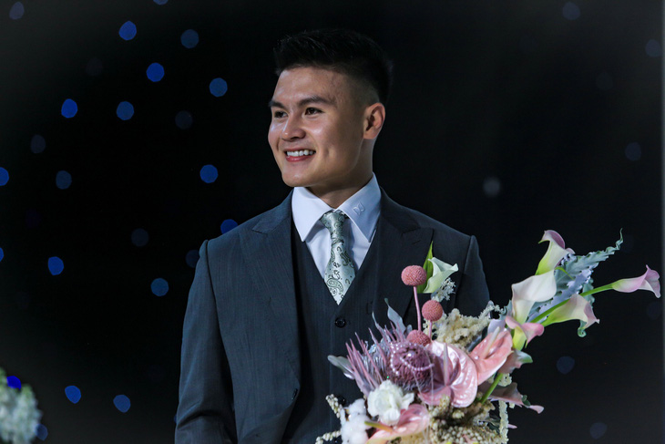 Nguyễn Quang Hải rạng rỡ trong ngày cưới - Ảnh: SÓNG NGHỆ