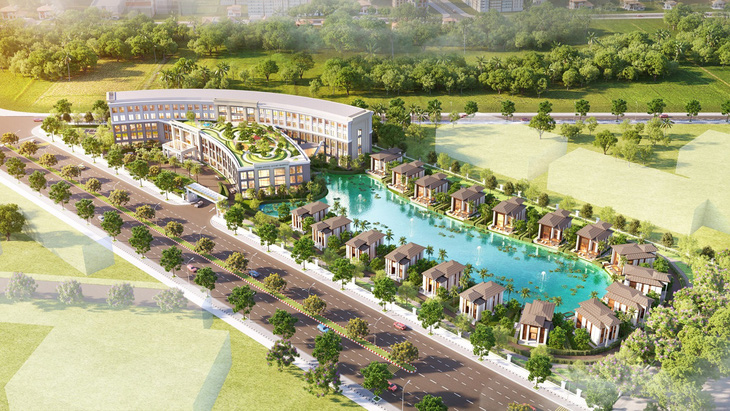 Vinhomes Ocean Park 2 cũng sở hữu bệnh viện theo mô hình resort cao cấp, dự kiến đi vào hoạt động trong năm 2025 - Ảnh: Đ.H.