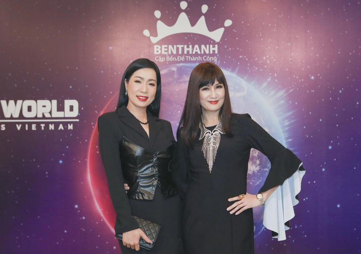 Trịnh Kim Chi (bìa trái) và Hiền Mai tiếp tục đồng hành với vai trò giám khảo cuộc thi Miss World Business 2024 - Ảnh: VÕ SĨ ĐIỀU