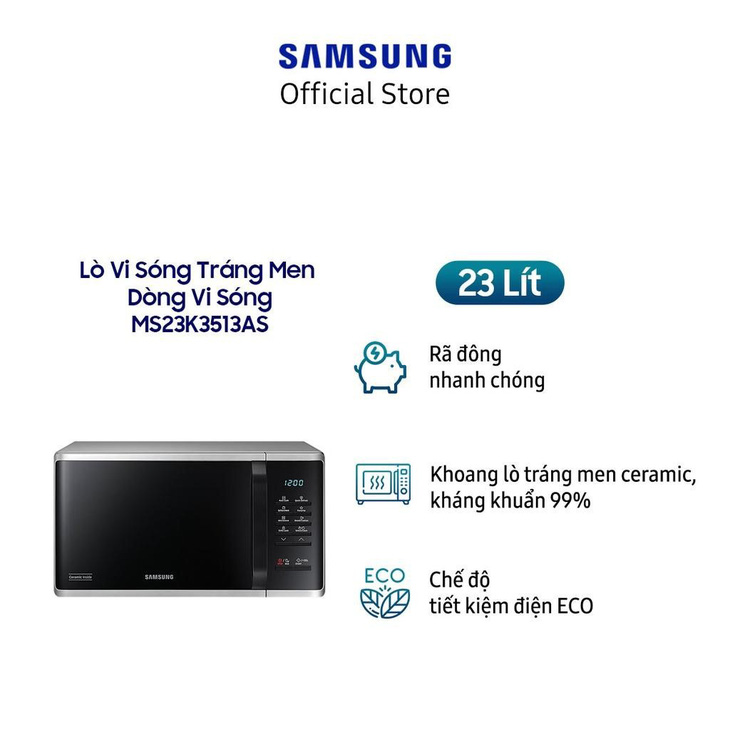 Lò vi sóng Samsung 23L đang giảm 20%++, còn 1.790.000 đồng