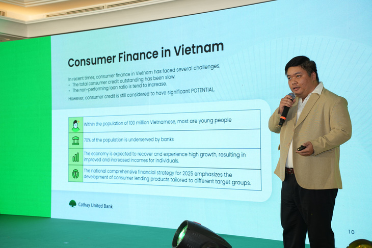 Cathay United Bank cho biết Việt Nam có lợi thế là thị trường có dân số trẻ, hơn 100 triệu người, độ tuổi trung bình 30 và ngày càng quen thuộc với việc sử dụng các công cụ thanh toán số - Ảnh: A.H.