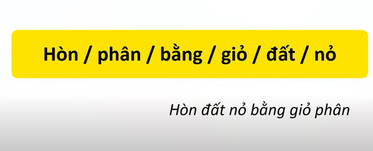 Thử tài tiếng Việt: Sắp xếp các từ sau thành câu có nghĩa (P21)- Ảnh 2.