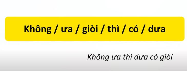 Thử tài tiếng Việt: Sắp xếp các từ sau thành câu có nghĩa (P21)- Ảnh 4.