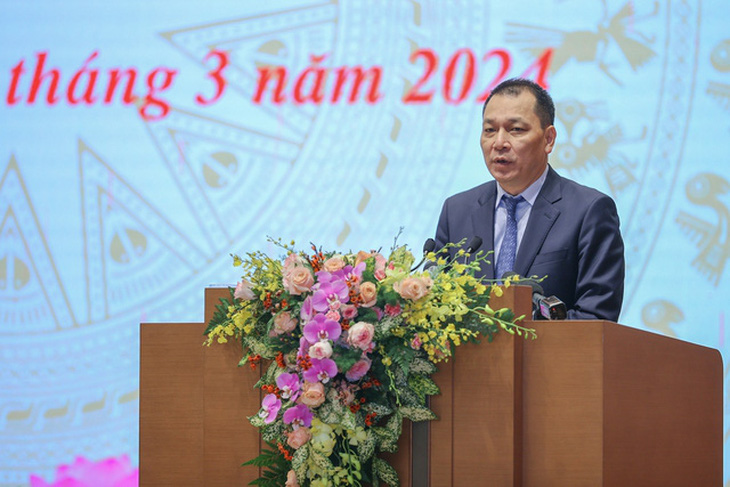Ông Đặng Hoàng An - chủ tịch Tập đoàn Điện lực Việt Nam (EVN) - Ảnh: VGP