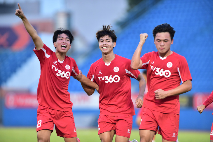 U19 Thể Công - Viettel ăn mừng chiến thắng trước U19 HAGL ở bán kết - Ảnh: VFF