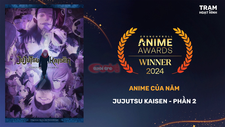 Jujutsu Kaisen là người chiến thắng lớn tại giải thưởng Anime Crunchyroll