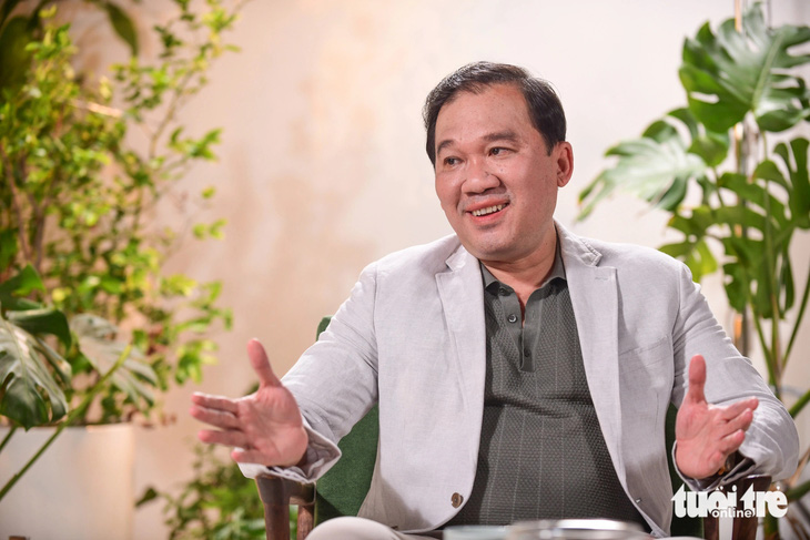 Ông Bùi Thanh Tùng - phó giám đốc Tập đoàn KIDO kiêm tổng giám đốc Công ty CP thực vật Tường An - Ảnh: QUANG ĐỊNH