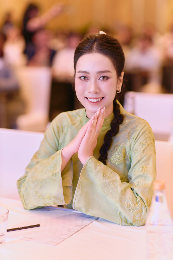 Hoa hậu Ban Mai tại họp báo công bố Chương trình kích cầu và thu hút khách du lịch đến Đà Nẵng năm 2024 - Enjoy Danang 202