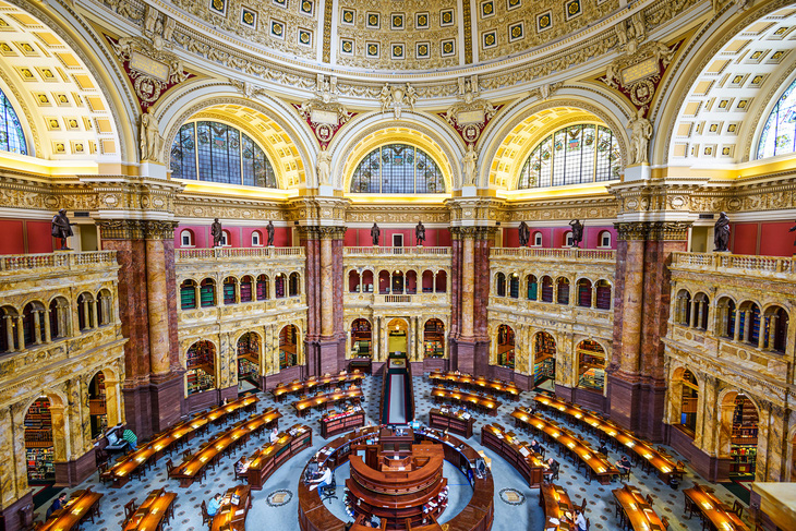 Thư viện Quốc hội Mỹ  có hàng triệu đầu sách quý hiếm - Ảnh: Library of Congress