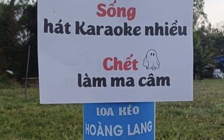 Ảnh vui 31-3: Lời cảnh báo dành cho hàng xóm tối ngày hát karaoke