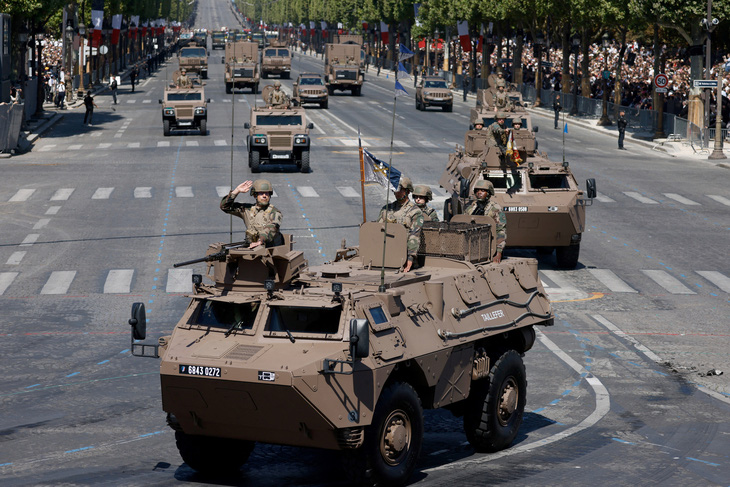 Pháp đang loại bỏ dần đội xe VAB, một số đã hơn 40 năm tuổi, bằng xe bọc thép Griffon mới. VAB sẽ được chuyển cho Ukraine - Ảnh: AFP
