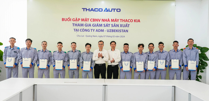 Buổi gặp mặt cán bộ nhân viên THACO KIA tham gia giám sát sản xuất xe KIA tại Uzbekistan