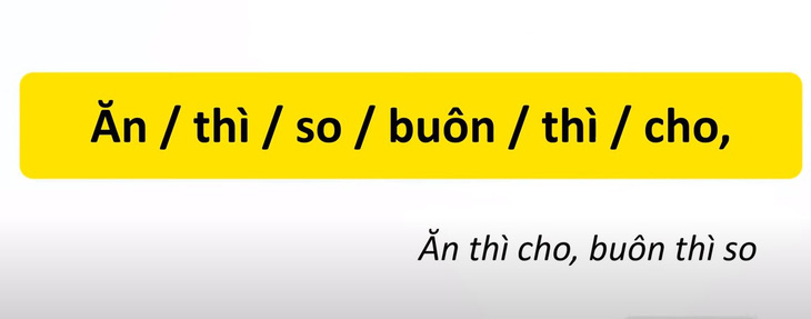 Thử tài tiếng Việt: Sắp xếp các từ sau thành câu có nghĩa (P23)- Ảnh 2.