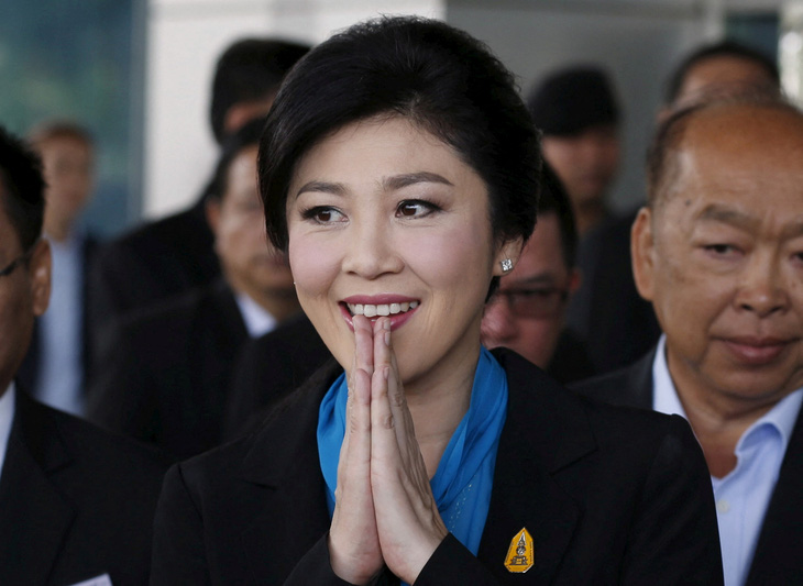 Cựu thủ tướng Thái Lan Yingluck Shinawatra, em gái cựu thủ tướng Thaksin Shinawatra - Ảnh: REUTERS