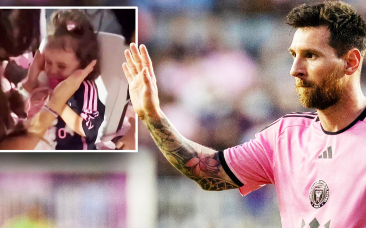 Messi sút bóng trúng con gái, ông bố an ủi hóm hỉnh gây bão mạng