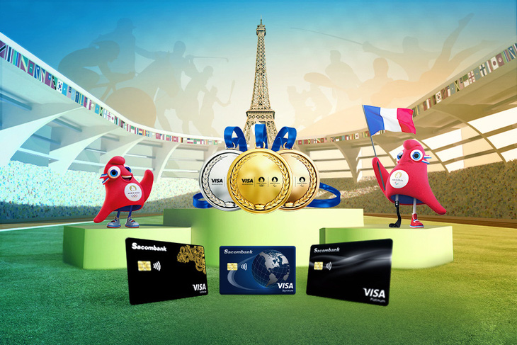 Mở và chi tiêu qua thẻ Sacombank Visa để có cơ hội trúng chuyến du lịch Pháp 5 ngày 4 đêm