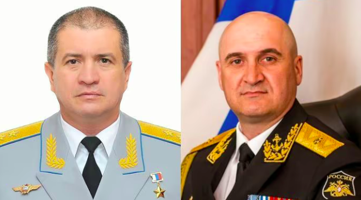 Ông Sergei Kobylash (trái) và ông Viktor Sokolov là hai chỉ huy quân sự Nga bị ICC ra lệnh bắt giữ về cáo buộc phạm &quot;tội ác chiến tranh&quot; ở Ukraine - Ảnh: PRAVDA