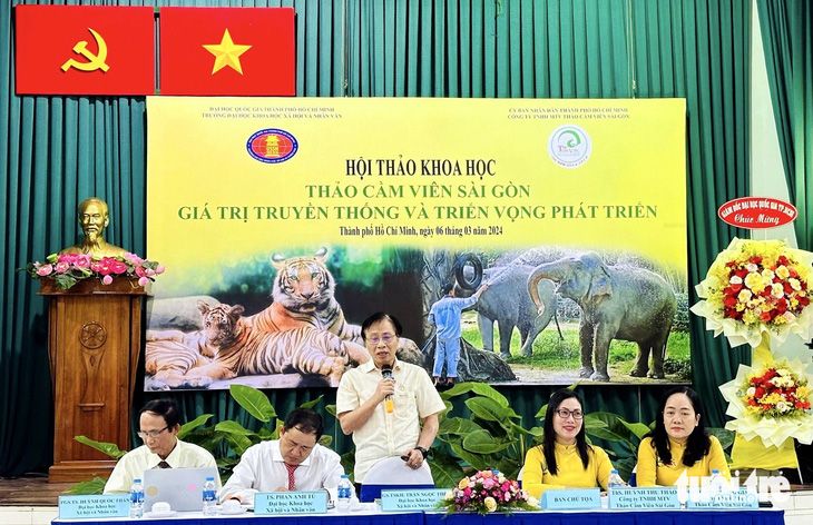 Sáng 6-3, Thảo cầm viên tổ chức hội thảo “Giá trị truyền thống và triển vọng phát triển” - Ảnh: CHÂU TUẤN