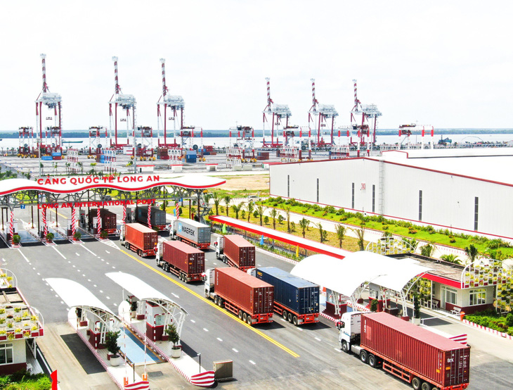 Cảng quốc tế Long An là trung tâm cho mạng lưới logistics tỉnh đang phát triển - Ảnh: AN LONG