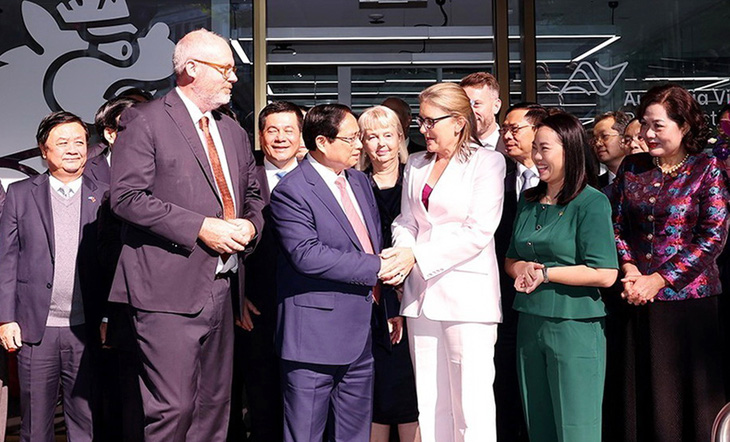 Thủ tướng Phạm Minh Chính dự lễ khai trương Viện Chính sách Úc - Việt Nam  - Ảnh: TTXVN