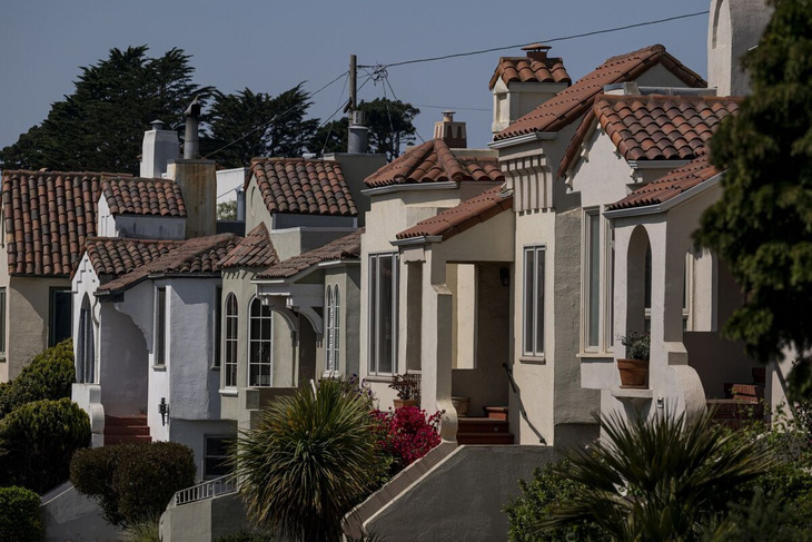 Các căn nhà liền kề ở San Francisco, California, Mỹ - Ảnh minh họa. Nguồn: bloomberg.com