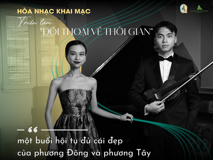 Hòa nhạc khai mạc là buổi trình diễn song tấu giữa Trần Lê Bảo Quyên và em trai - nghệ sĩ violin Trần Lê Quang Tiến